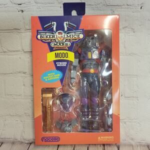 Biker Mice from Mars MODO Cyborg Mouse with Rocket Gun & Hotdog Action Figure